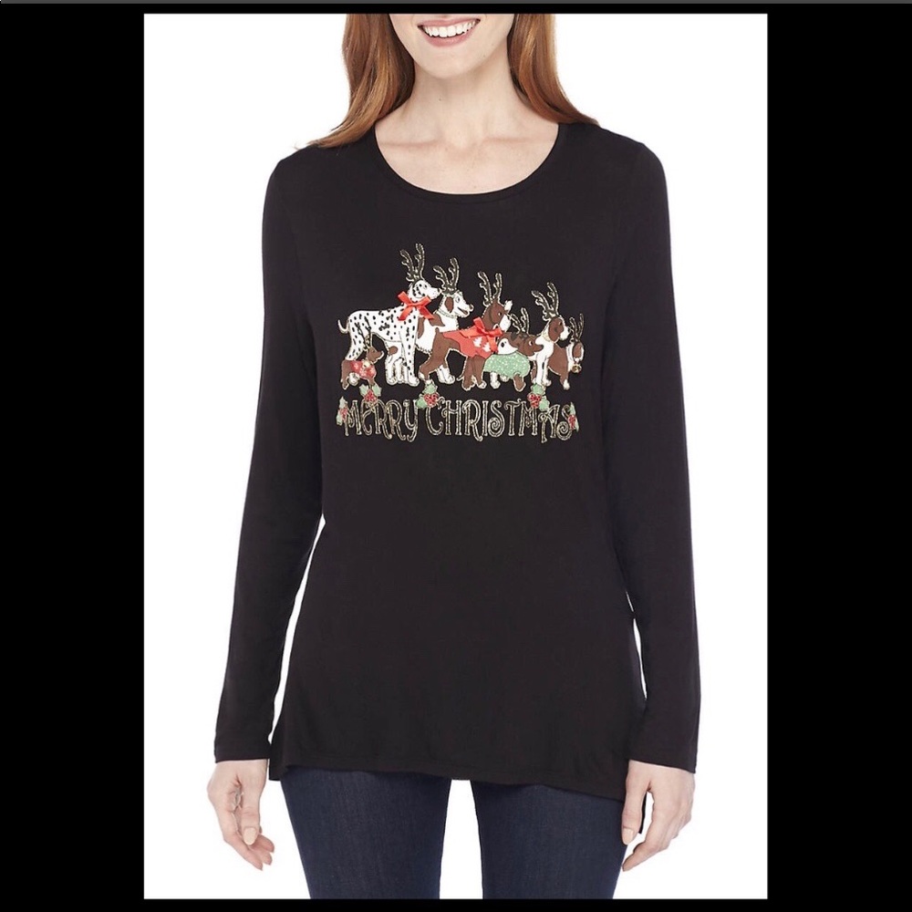 MERRY CHRISTMAS JINGLE BELL DOGS SWEATER